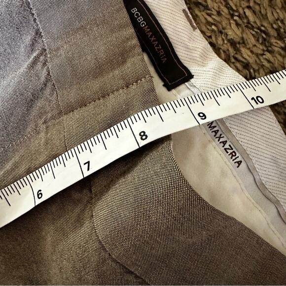 BCBG maxazria women’s trousers size 12 tan - Picture 8 of 9